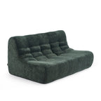 Janis - Banqueta Modular 2 Plazas - Tejido Chenilla - Verde