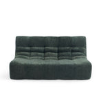 Janis - Banqueta Modular 2 Plazas - Tejido Chenilla - Verde