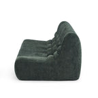 Janis - Banqueta Modular 2 Plazas - Tejido Chenilla - Verde