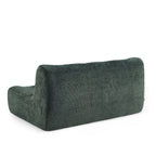 Janis - Banqueta Modular 2 Plazas - Tejido Chenilla - Verde