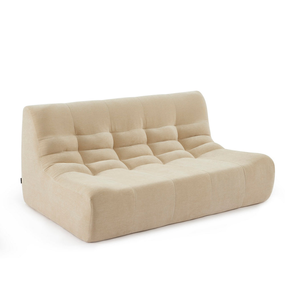 Janis - Banco Modular 2 Plazas - Terciopelo - Beige