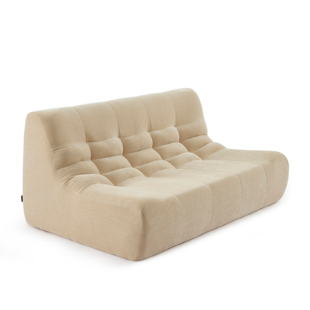 Janis - Banco Modular 2 Plazas - Terciopelo - Beige