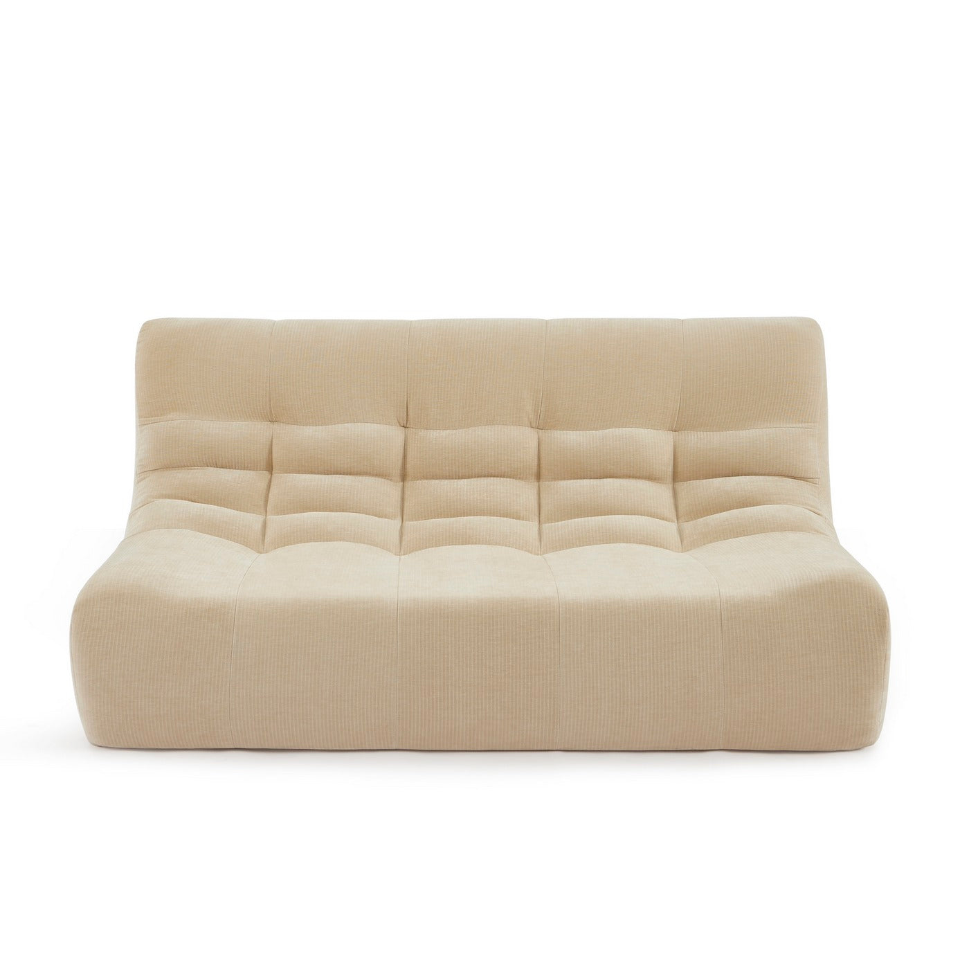 Janis - Banco Modular 2 Plazas - Terciopelo - Beige