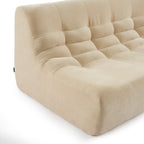 Janis - Banco Modular 2 Plazas - Terciopelo - Beige