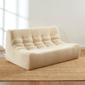 Janis - Banco Modular 2 Plazas - Terciopelo - Beige