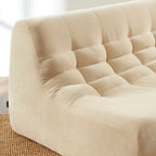 Janis - Banco Modular 2 Plazas - Terciopelo - Beige