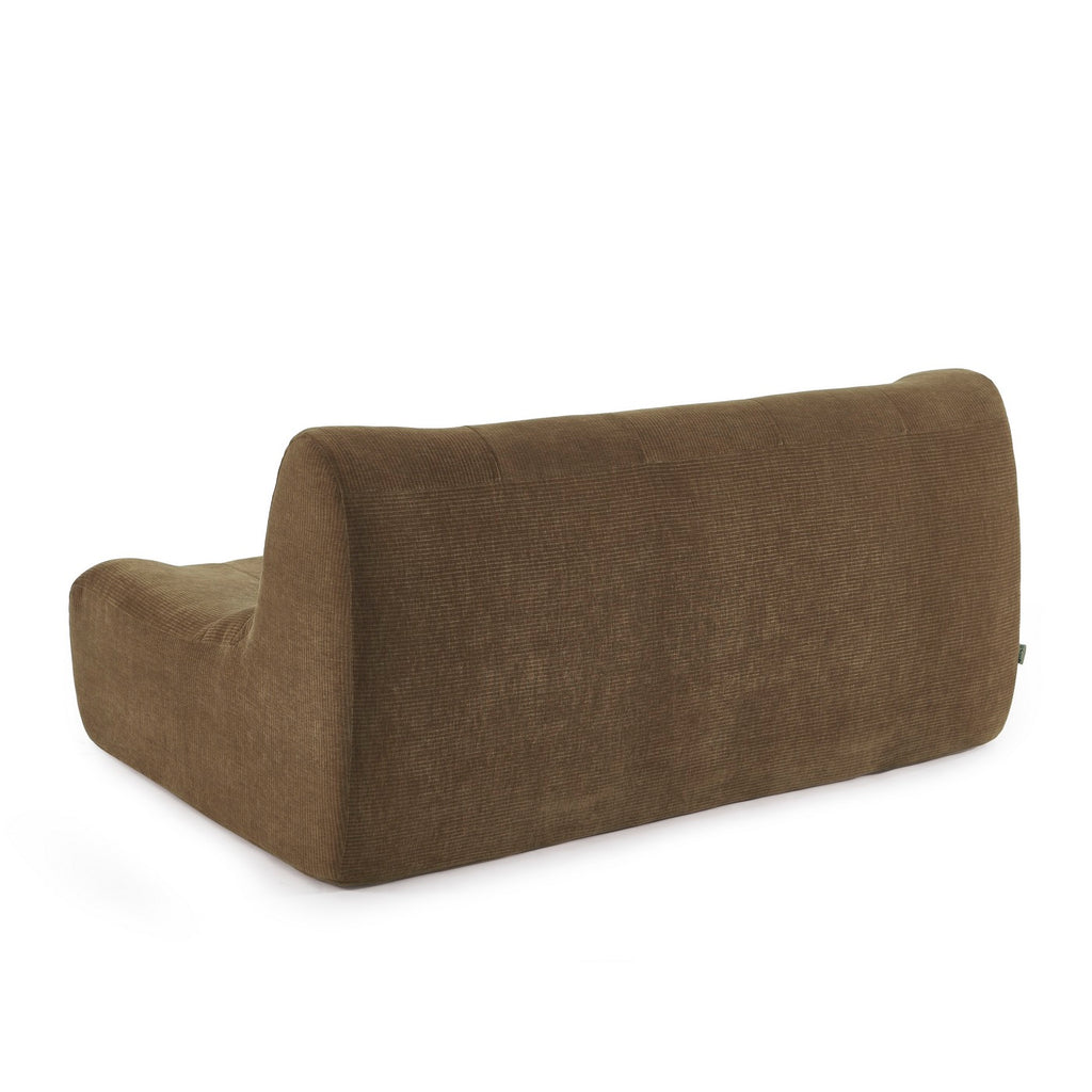 Janis - Modular 2-Seater Bench Seat - Velvet - Brown