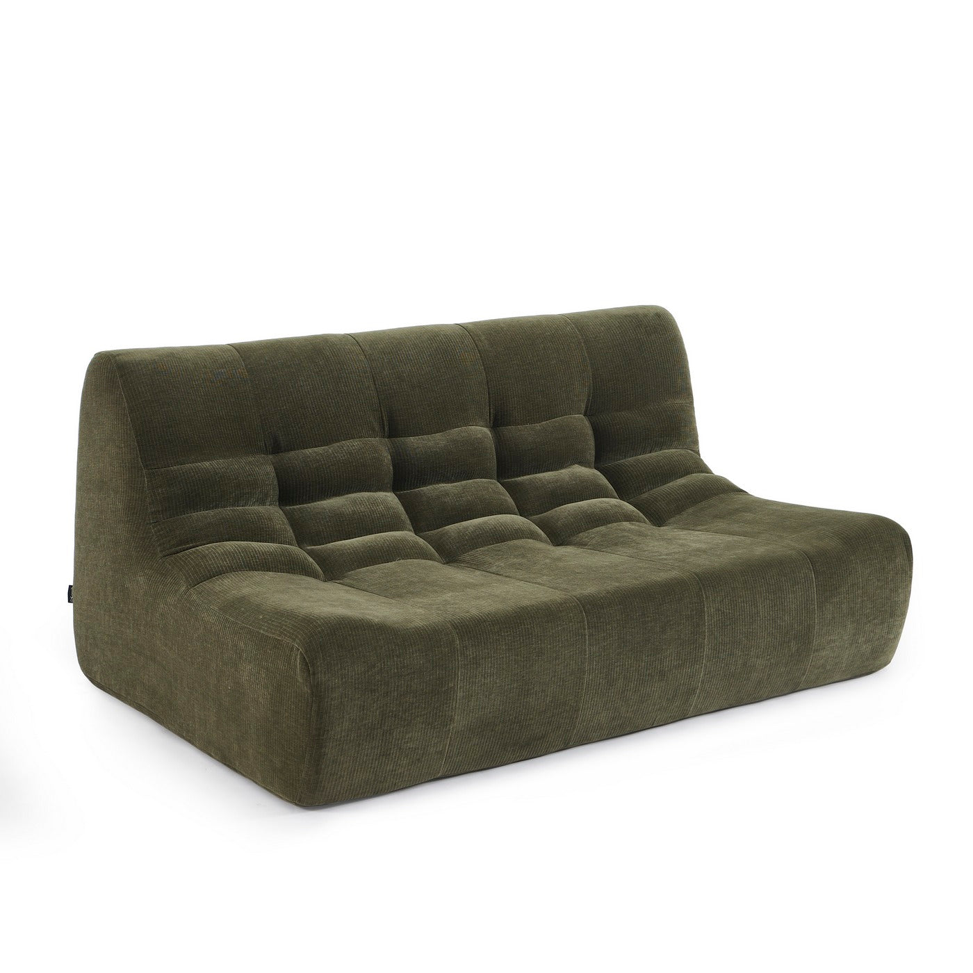 Janis - Modular 2-Seater Bench - Velvet - Green