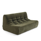 Janis - Modular 2-Seater Bench - Velvet - Green