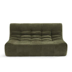Janis - Modular 2-Seater Bench - Velvet - Green