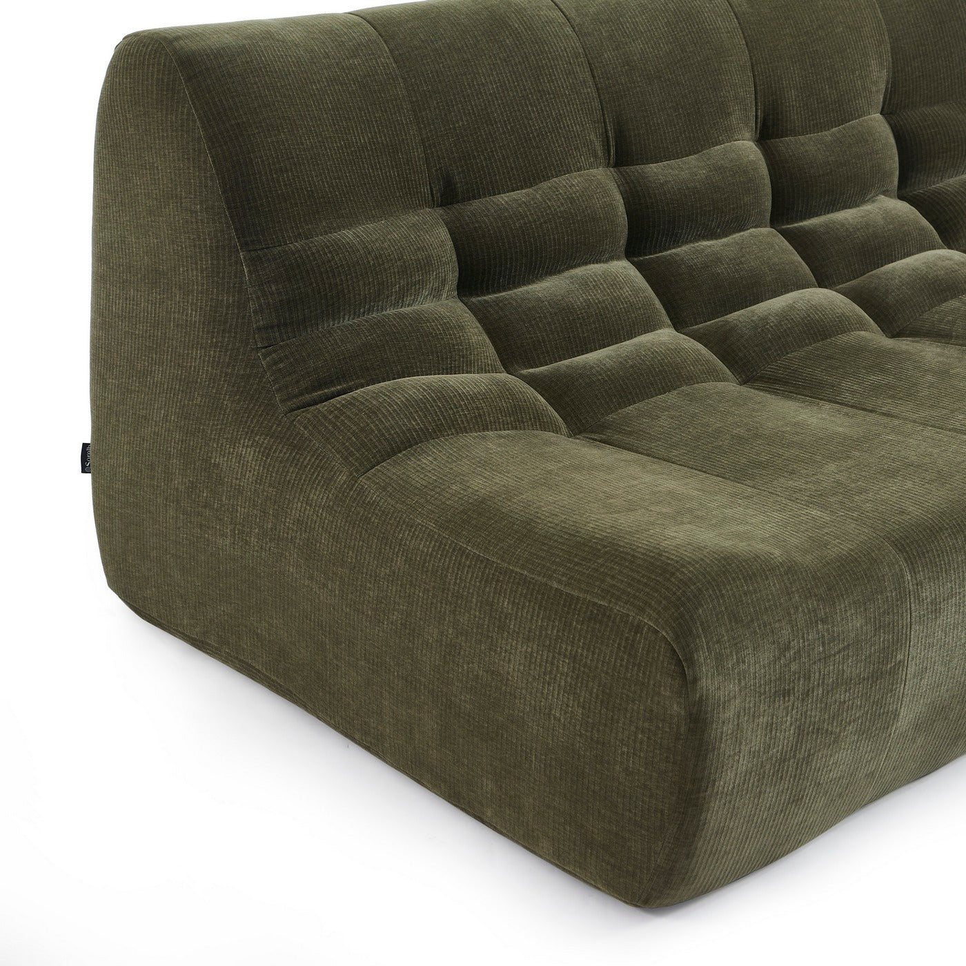 Janis - Modular 2-Seater Bench - Velvet - Green