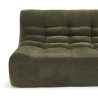 Janis - Modular 2-Seater Bench - Velvet - Green
