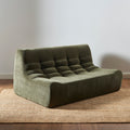 Janis - Modular 2-Seater Bench - Velvet - Green