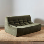 Janis - Modular 2-Seater Bench - Velvet - Green