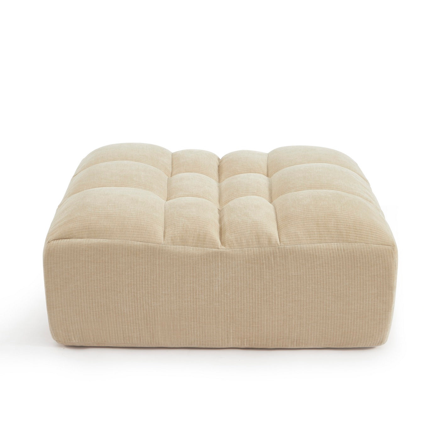 Janis - Puf - Terciopelo - Beige