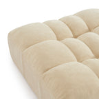 Janis - Puf - Terciopelo - Beige
