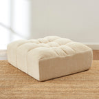 Janis - Puf - Terciopelo - Beige