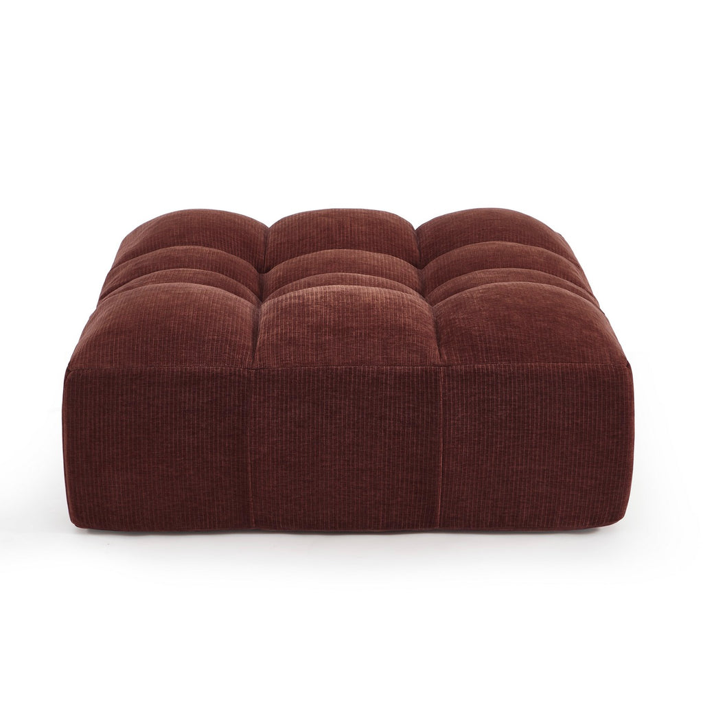 Janis - Puf - Terciopelo - Burdeos