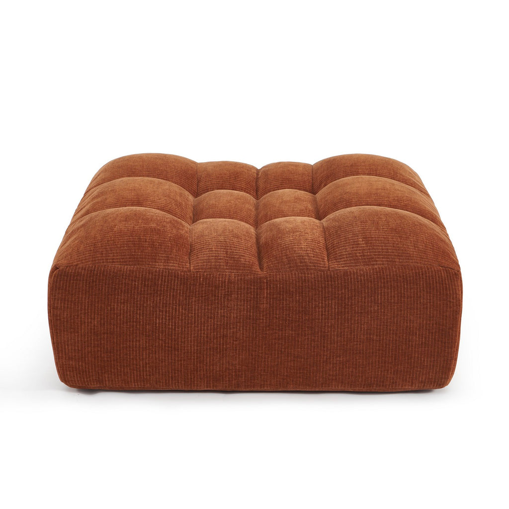 Janis - Puf - Terciopelo Terracota