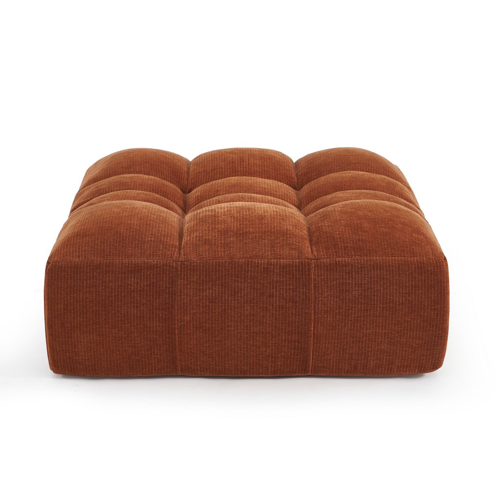 Janis - Puf - Terciopelo Terracota