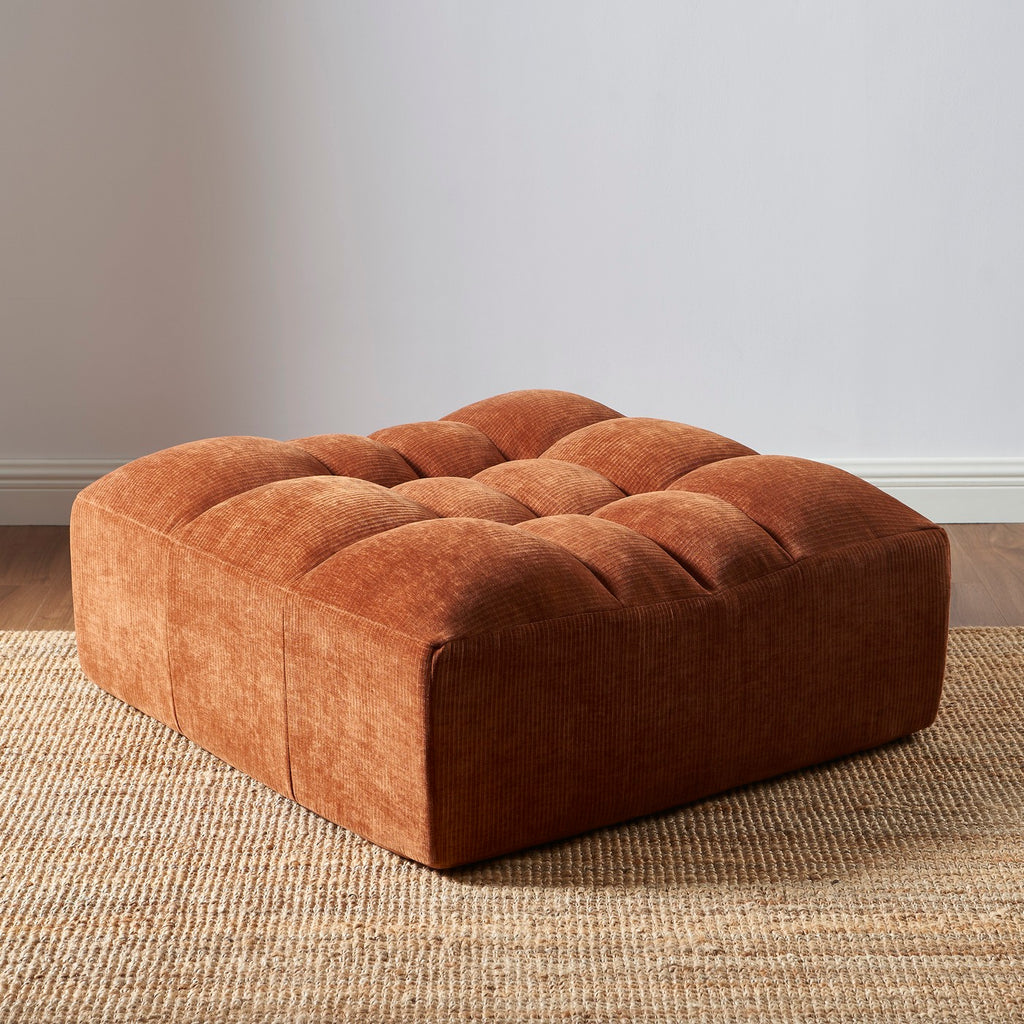 Janis - Puf - Terciopelo Terracota