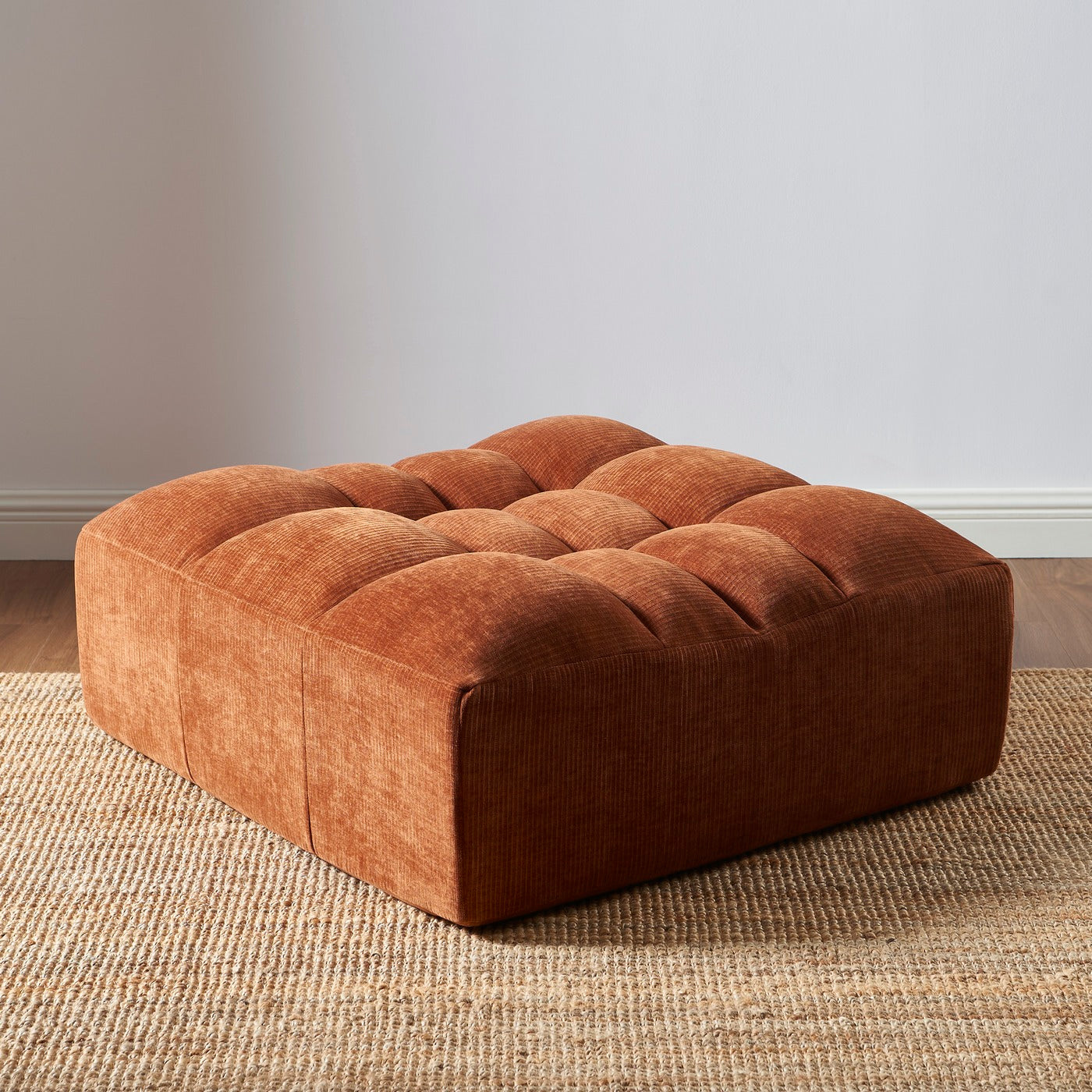 Janis - Puf - Terciopelo Terracota
