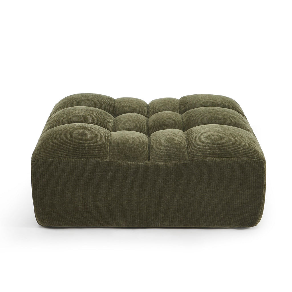 Janis - Puf - Terciopelo - Verde