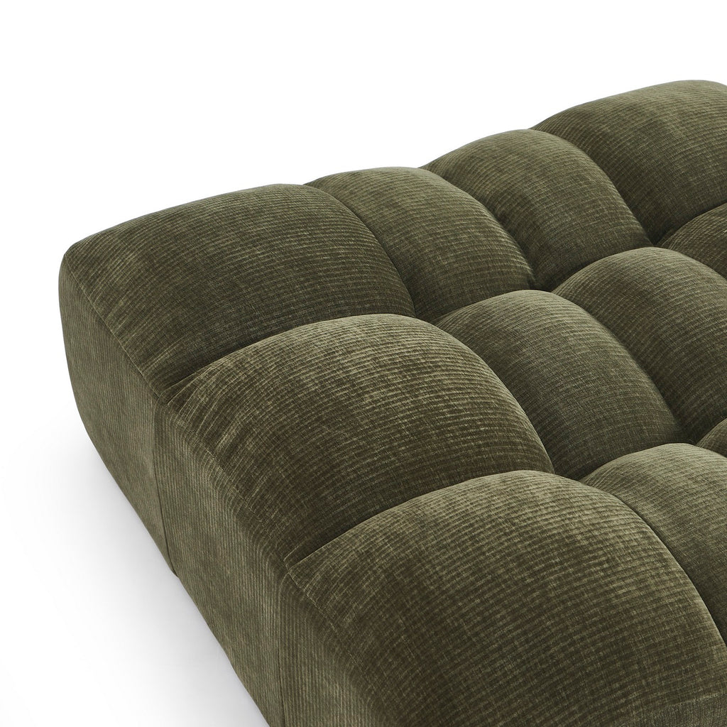 Janis - Puf - Terciopelo - Verde
