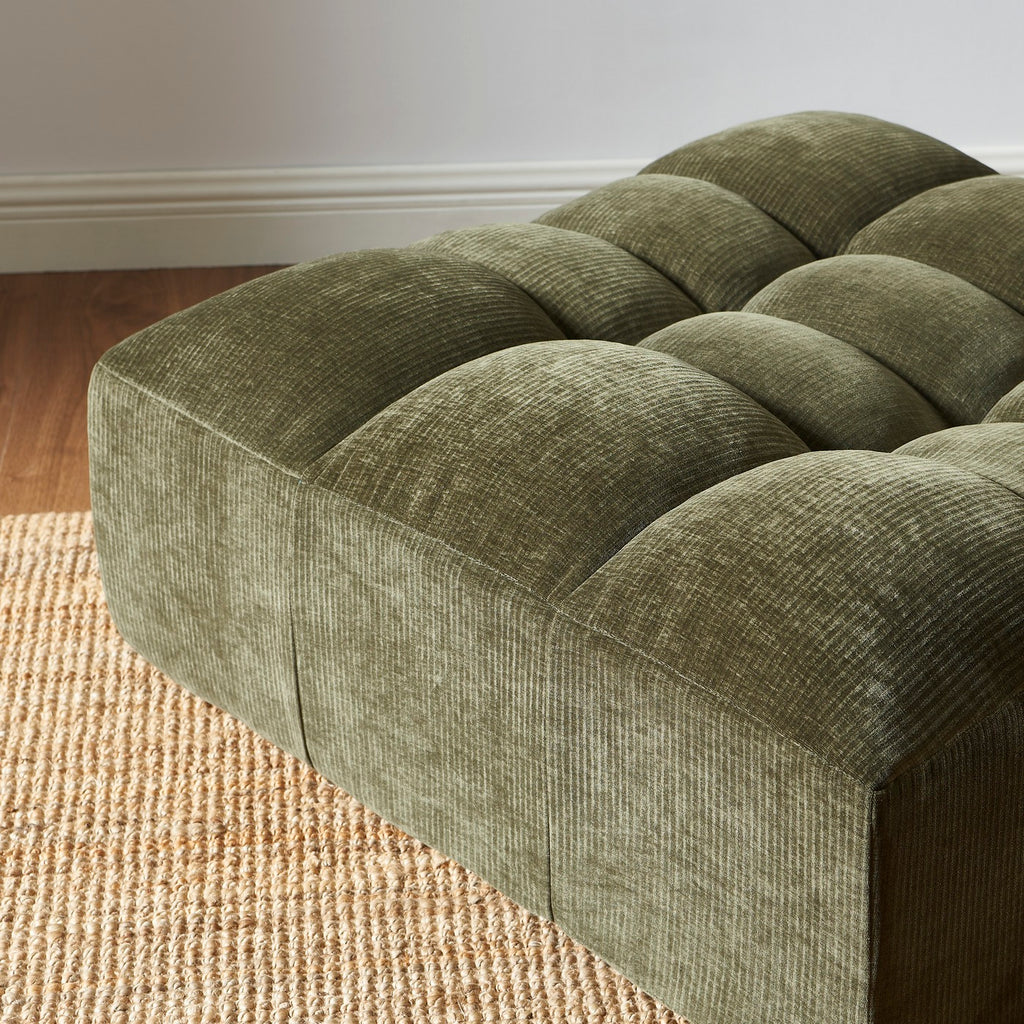 Janis - Puf - Terciopelo - Verde