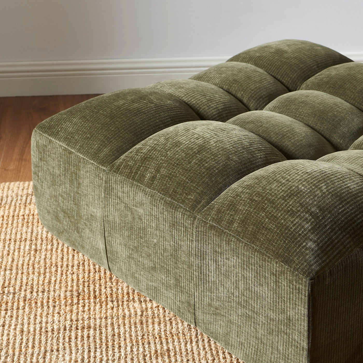 Janis - Puf - Terciopelo - Verde
