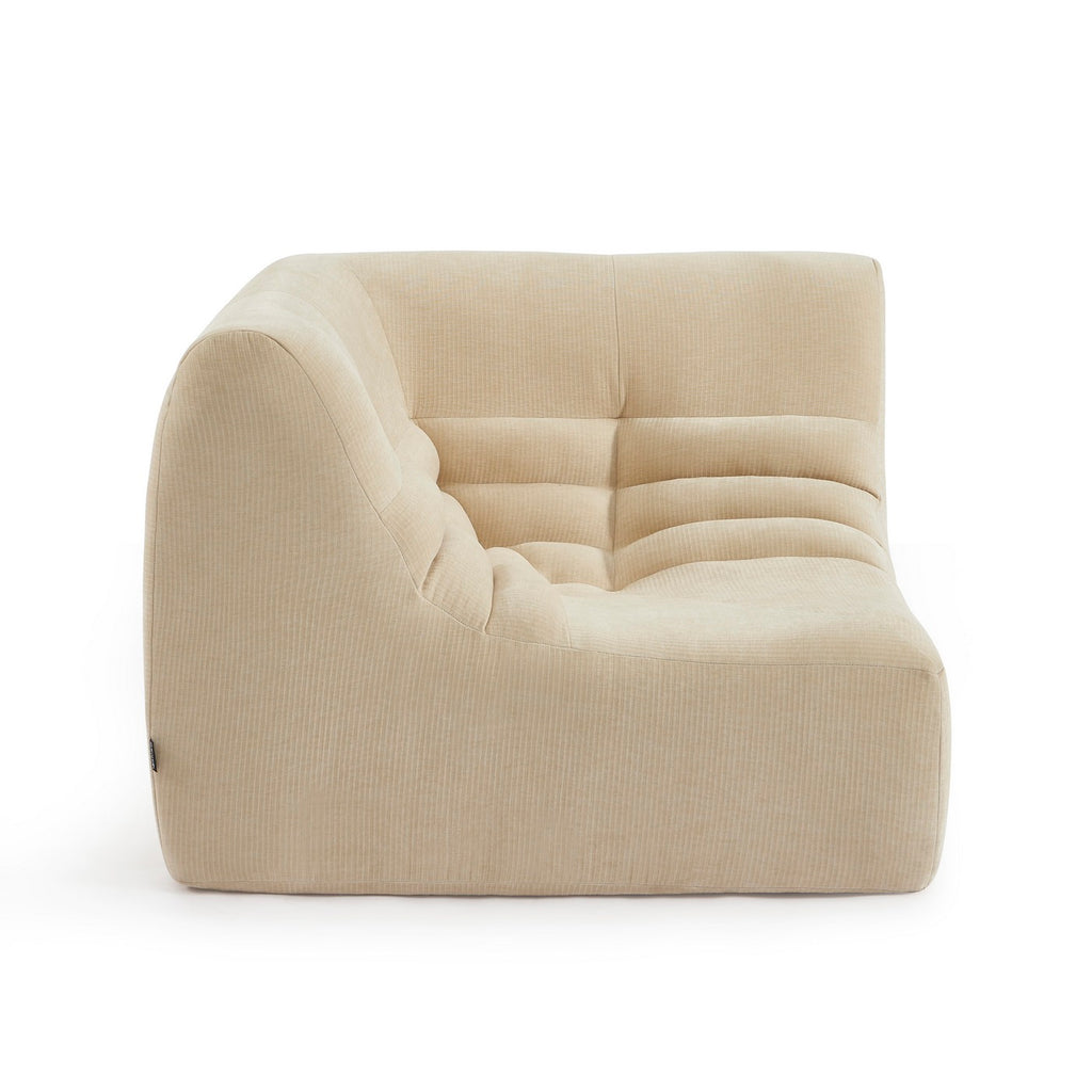 Janis - Butaca Rinconera Modular - Terciopelo - Beige