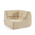 Janis - Butaca Rinconera Modular - Terciopelo - Beige