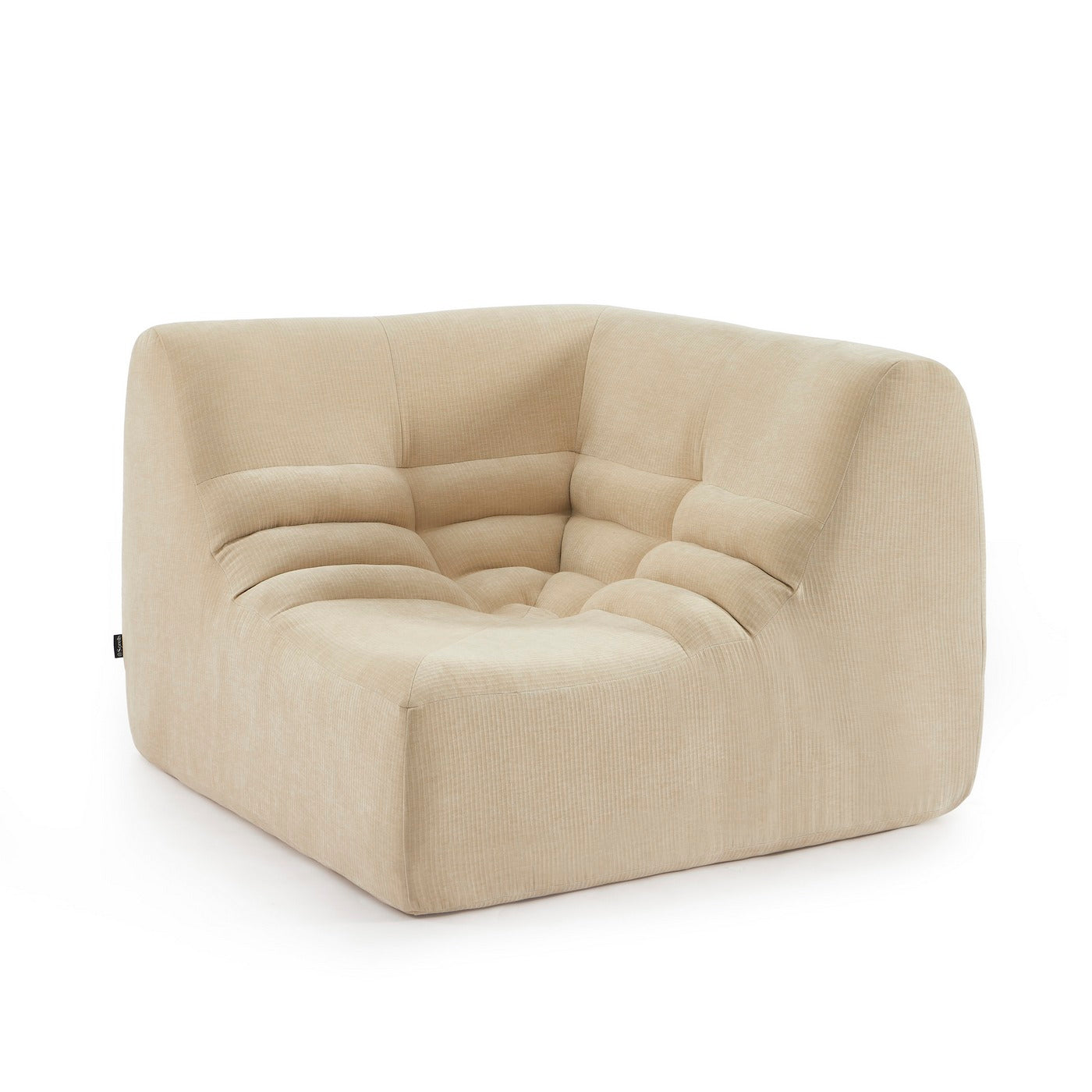 Janis - Butaca Rinconera Modular - Terciopelo - Beige