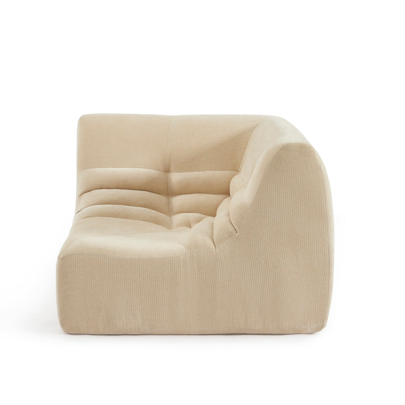 Janis - Butaca Rinconera Modular - Terciopelo - Beige