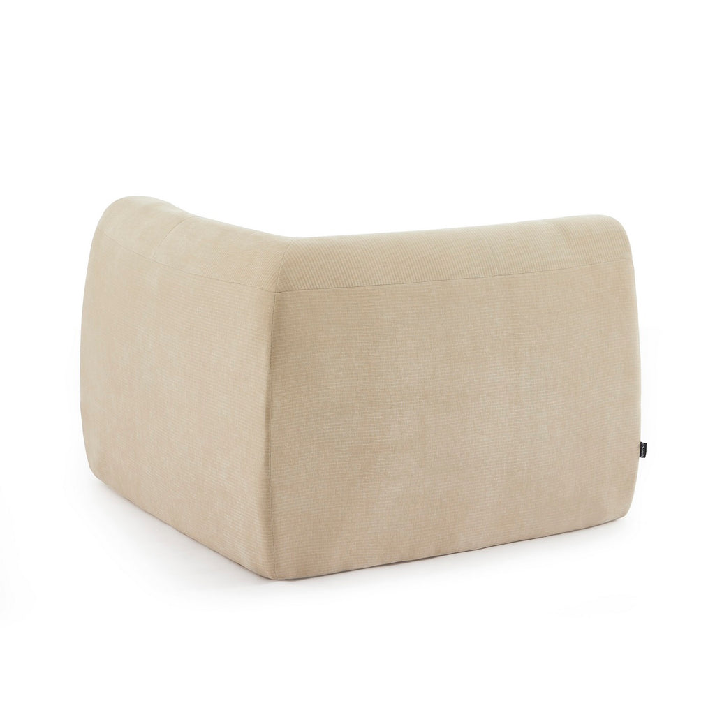 Janis - Butaca Rinconera Modular - Terciopelo - Beige