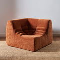 Janis - Modular Corner Armchair - Velvet - Terracotta
