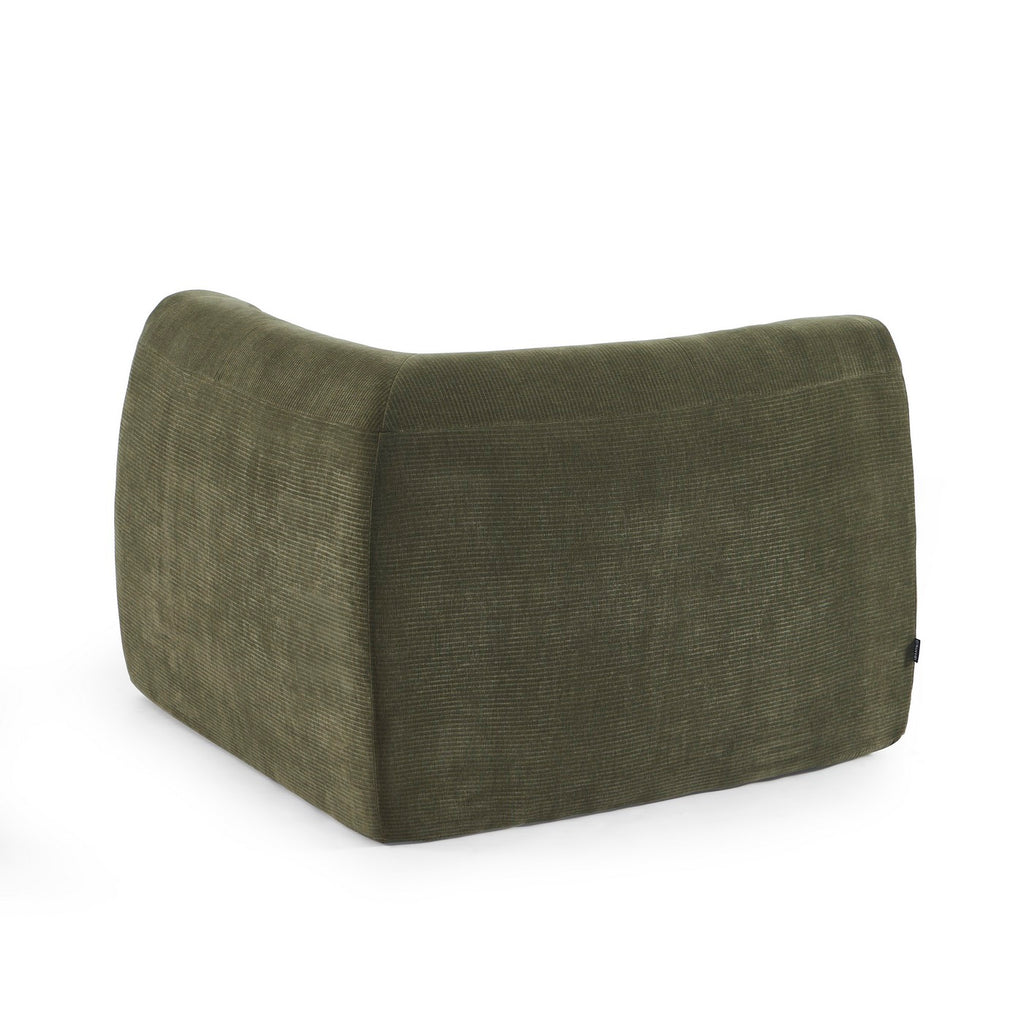 Janis - Modular Corner Armchair - Velvet - Green