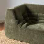 Janis - Modular Corner Armchair - Velvet - Green