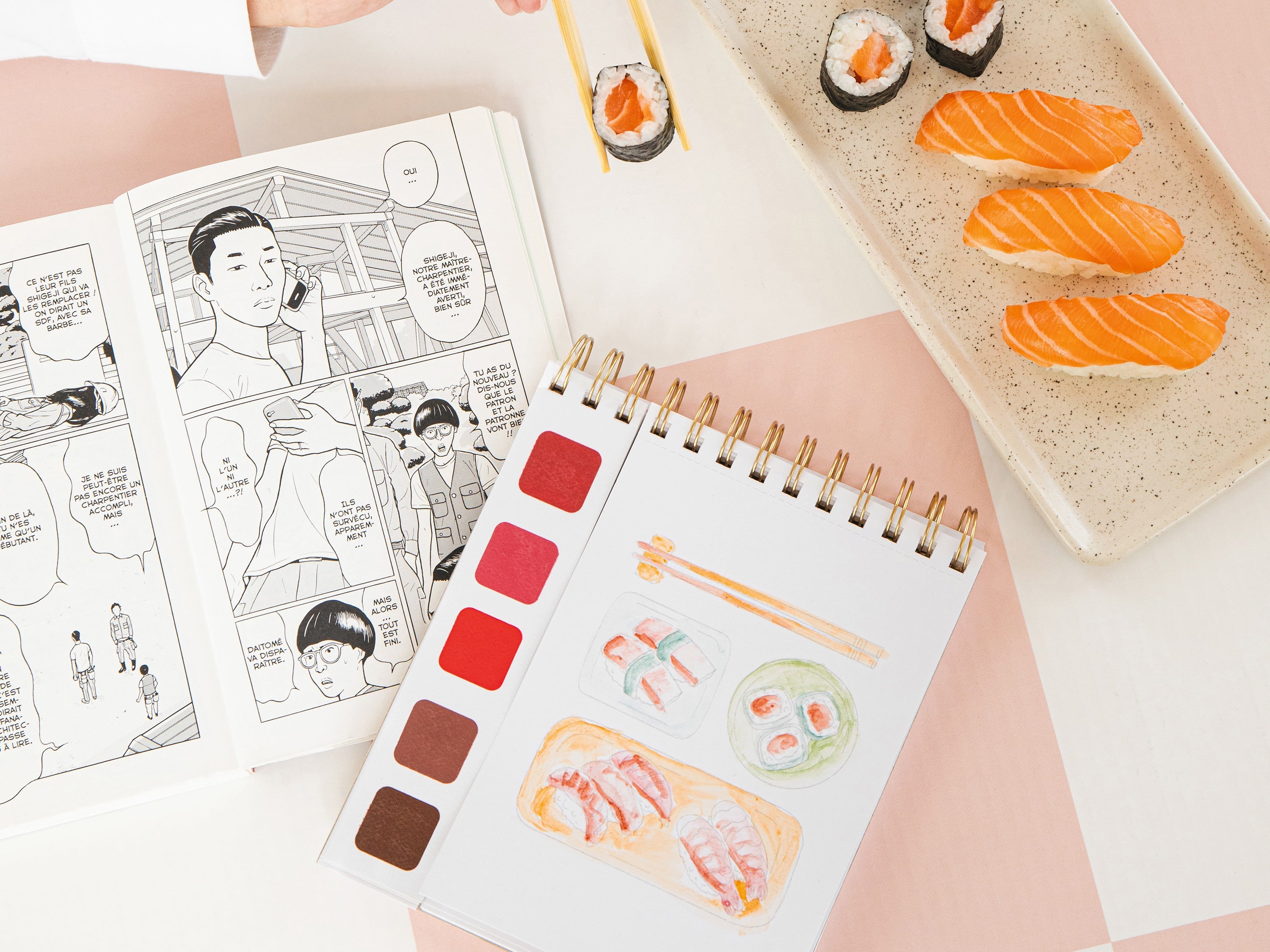 Travel Book - Watercolor Notebook - Japan Theme