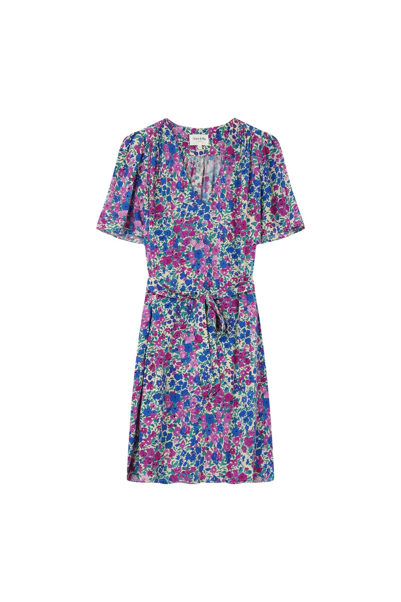 Robe Courte Jara Parme