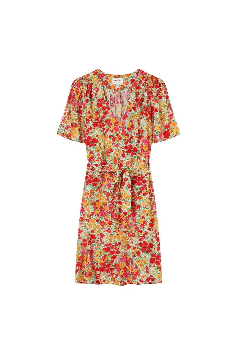 Robe Courte Jara Rouge