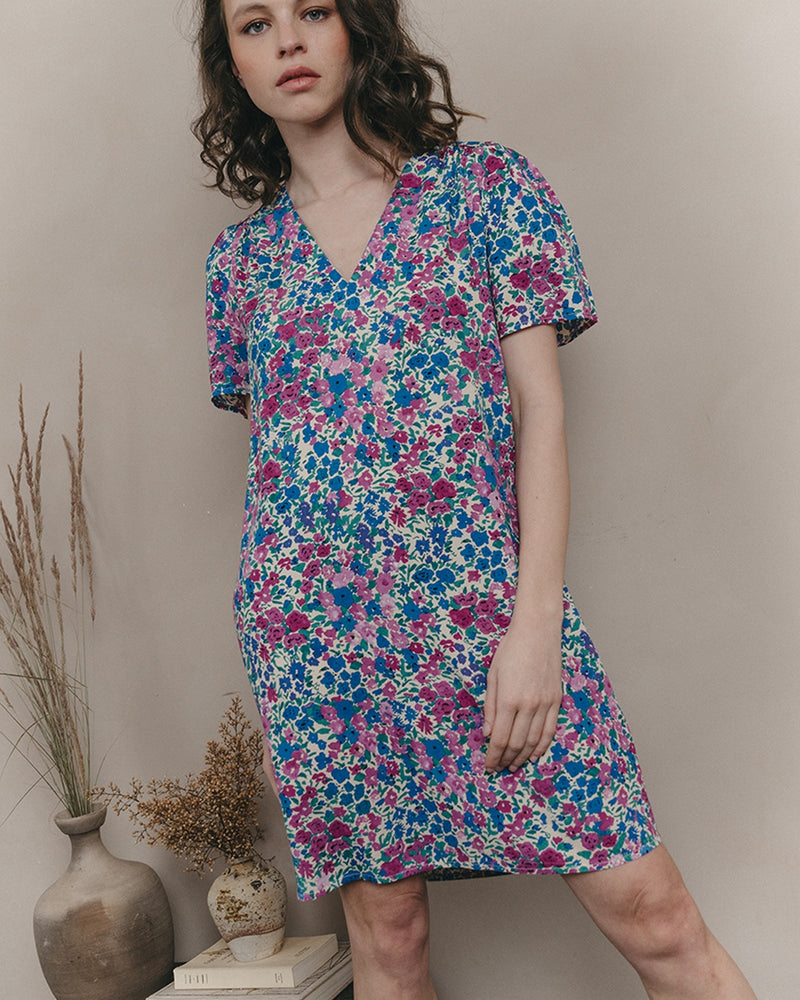 Robe Courte Jara Parme