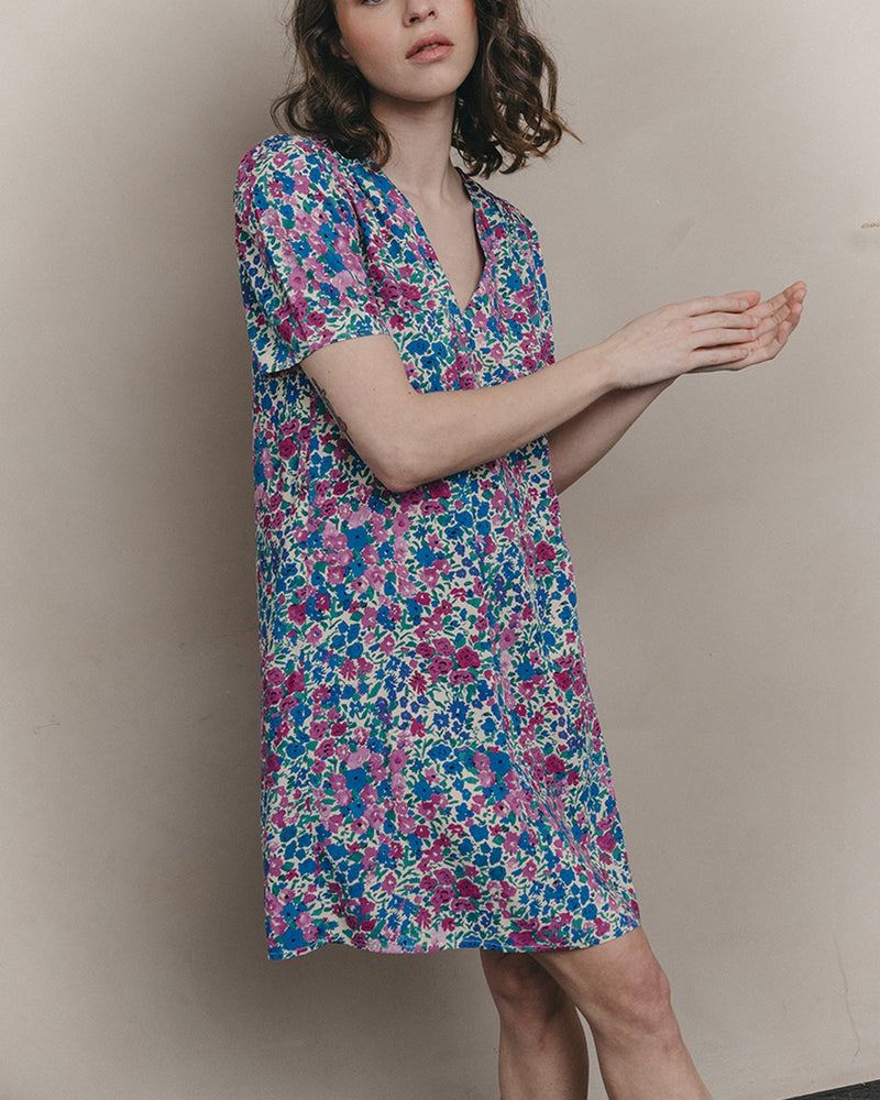 Robe Courte Jara Parme