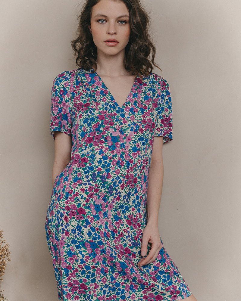 Robe Courte Jara Parme