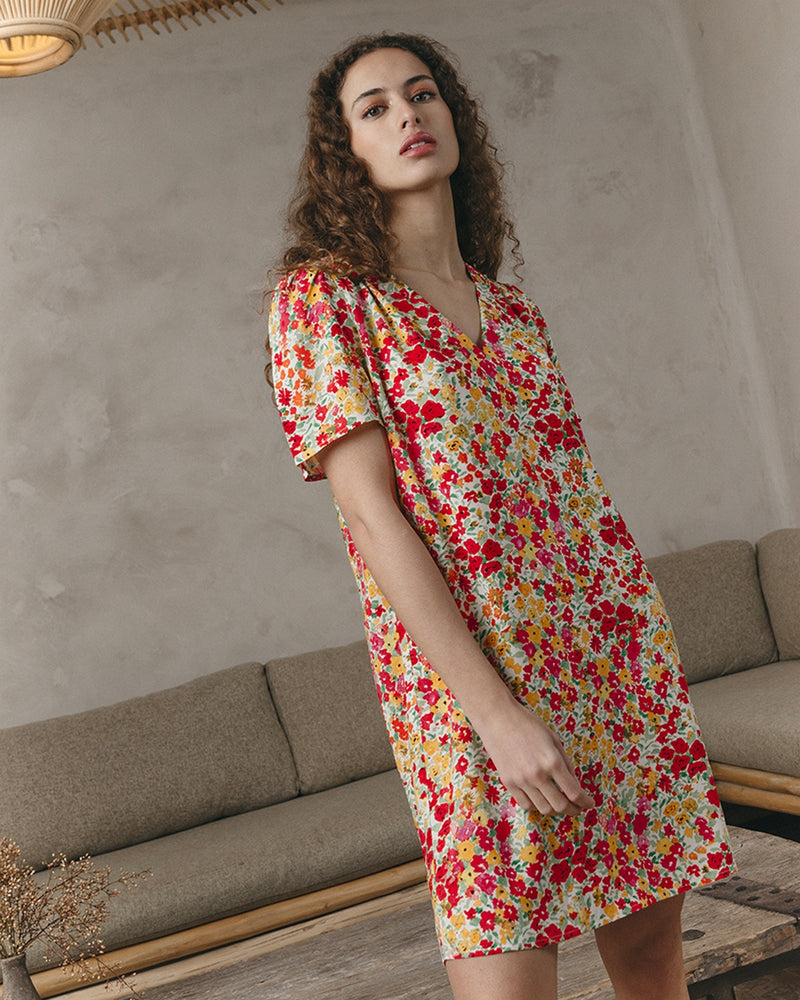 Robe Courte Jara Rouge