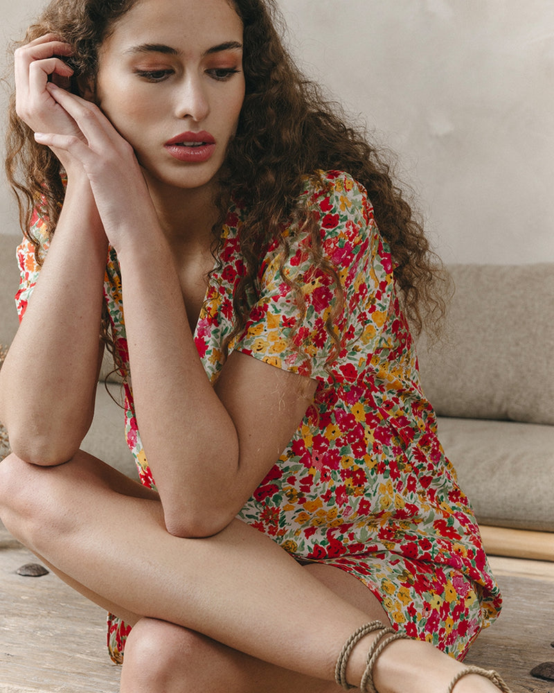 Robe Courte Jara Rouge