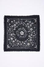 BANDANA/JARDIN DE MINUIT/BLACK/ECOPAPER-K-54*54CM