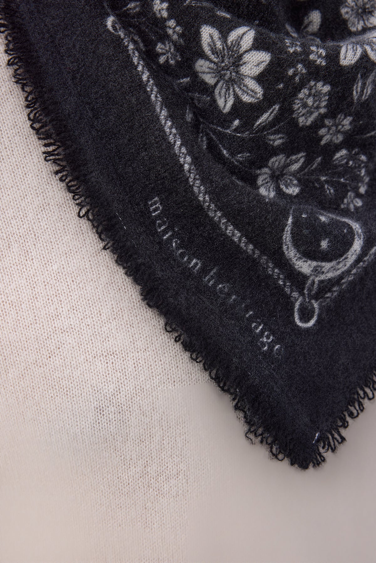 Lille Bandana Jardin De Minuit - Sort Hvid - Mænd