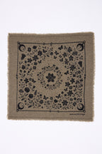 Mała Bandana Jardin De Minuit - Zielony Khaki Czarny - Dziecięca