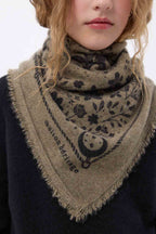 Mała Bandana Jardin De Minuit - Zielony Khaki Czarny - Dziecięca